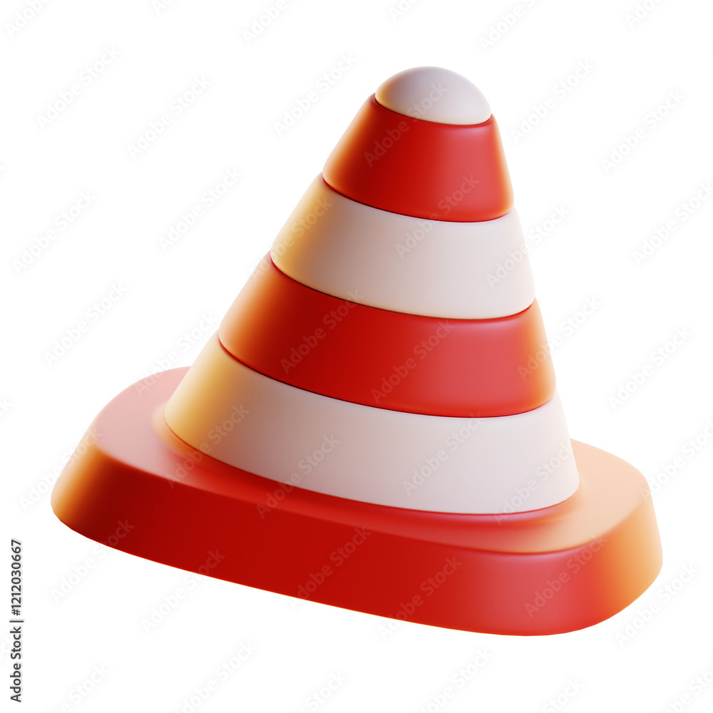 Fototapeta premium 3d render Traffic Cone icon