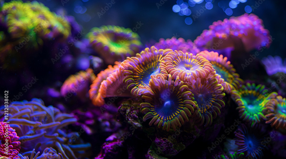 Obraz premium Vibrant Coral Reefs Showcasing Marine Biodiversity in Ocean Conservation Efforts