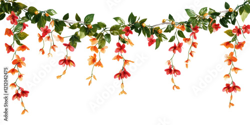 Wallpaper Mural Isolated Hanging Flower Garland Torontodigital.ca