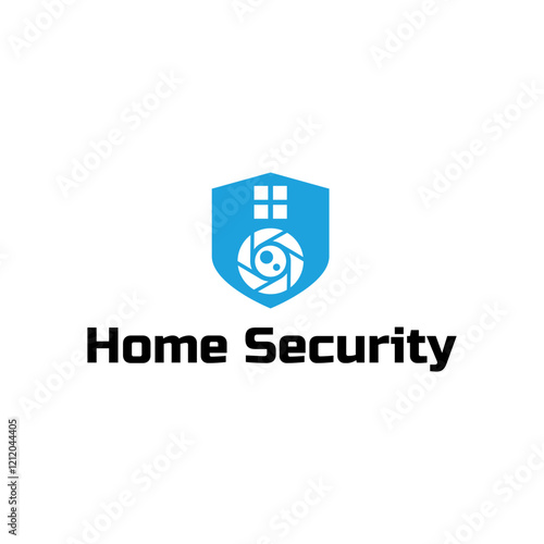 Home cctv vector logo template. House Secure Camera CCTV Logo Template Design Vector, Emblem, Concept Design, Creative Symbol, Icon