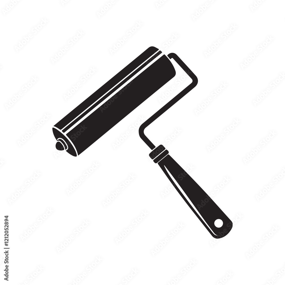 Powerful Hand Holds Paint Roller, Ready for Action
Powerful Hand Holds Paint Roller, Ready for Action