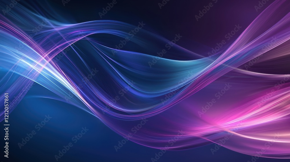 Ethereal Waves of Colorful Light Flowing Across a Dark Background, Creating a Dreamlike and Fluid Visual Experience in a Digital Art Style Ethereal Waves of Colorful Light Flowing Across a Dark Background, Creating a Dreamlike and Fluid Visual Experience in a Digital Art Style