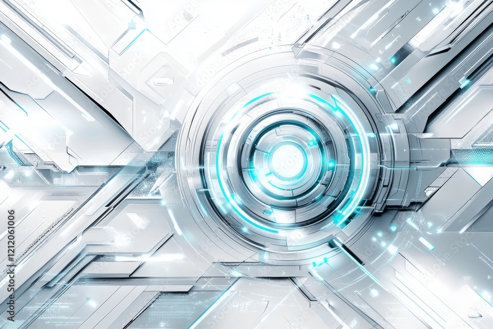 Obraz premium Pattern design with futuristic technology concept.