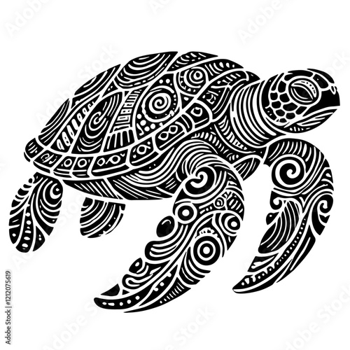 Seaturtle Art Illustration.