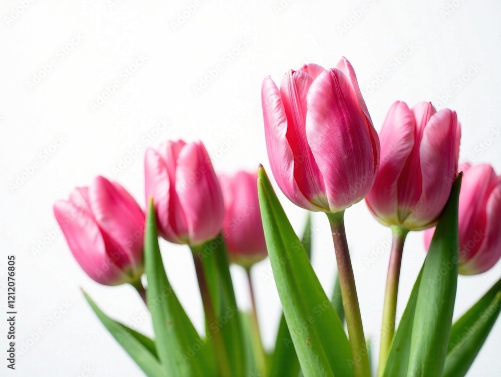 Fresh Pink Tulips on Transparent Background - High Resolution Fresh Pink Tulips on Transparent Background - High Resolution
