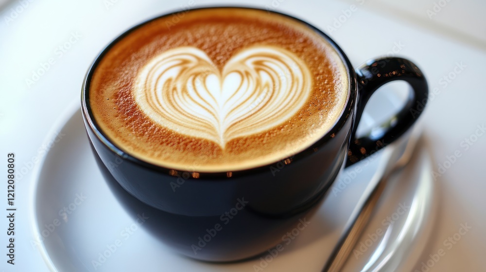 A coffee setup with a notebook and pen on a work desk, combining productivity and leisure, on a solid white background. A coffee setup with a notebook and pen on a work desk, combining productivity and leisure, on a solid white background.