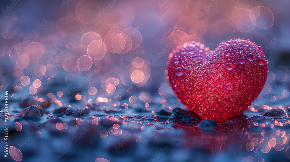 A Romantic Heart in Sparkling Water A Romantic Heart in Sparkling Water