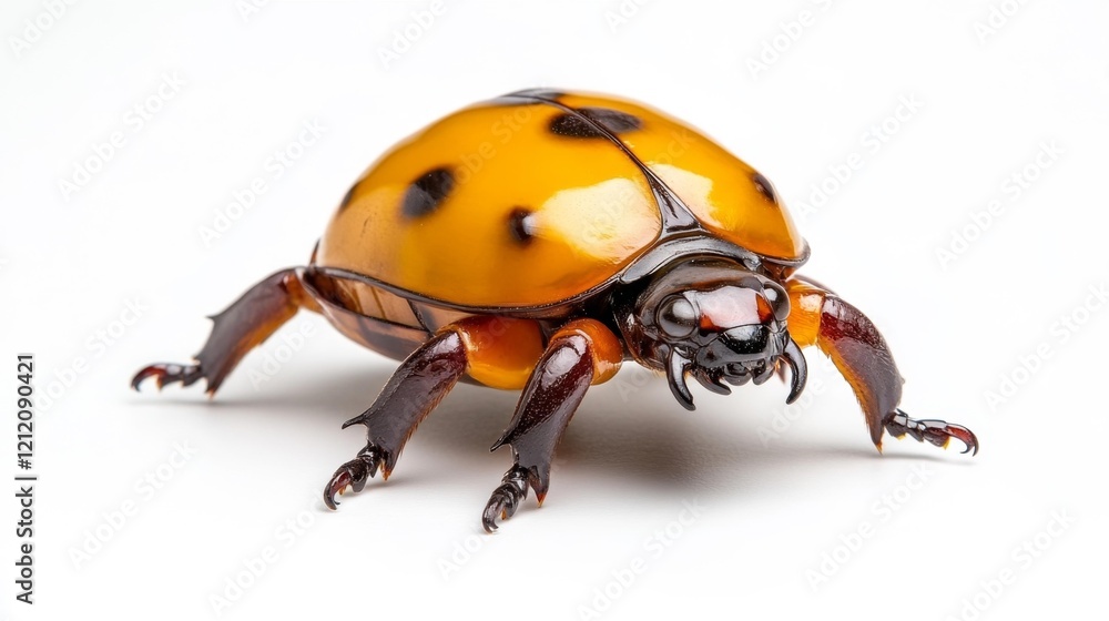 Fototapeta premium Exquisite Close-up of a Tortoise Beetle. Generative AI