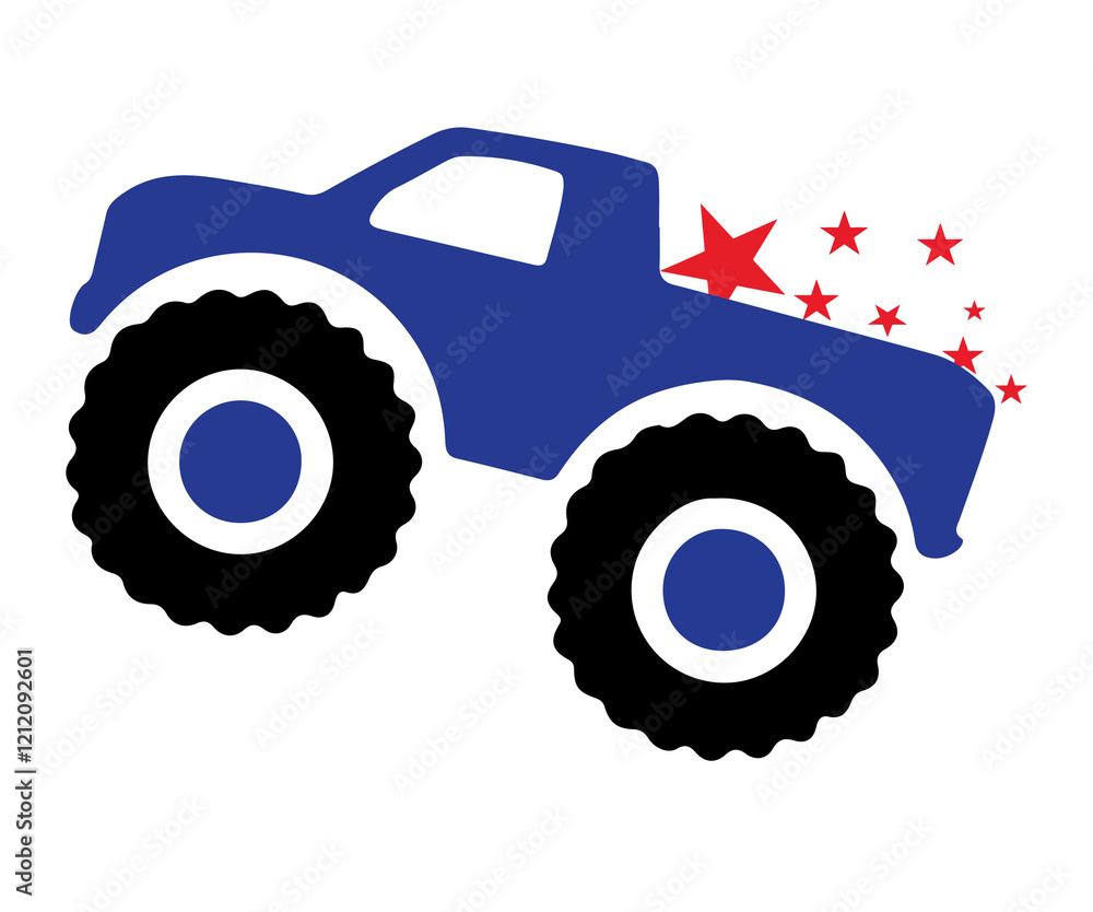 4th of july truck vector, 4th of july 4th of july truck vector, 4th of july