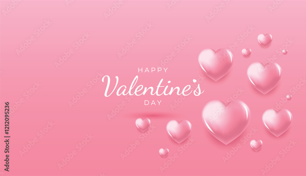 Greeting card with lettering Happy Valentine's Day stock illustration. Valentines Day holiday greetings Greeting card with lettering Happy Valentine's Day stock illustration. Valentines Day holiday greetings