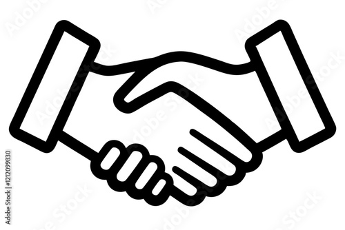 handshake icon vector illustration