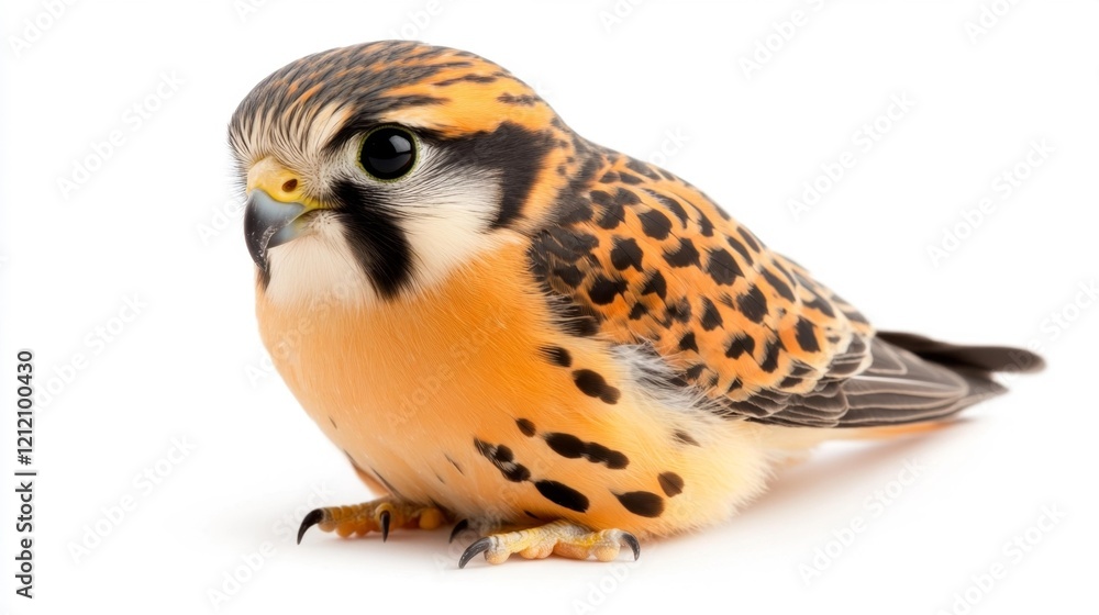 Fototapeta premium Striking Pose of an American Kestrel. Generative AI