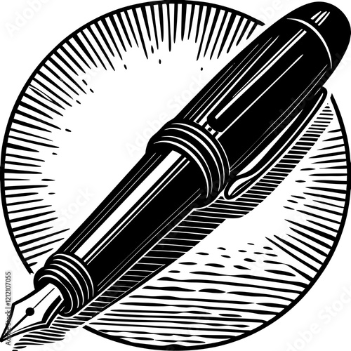 fountain pen vector