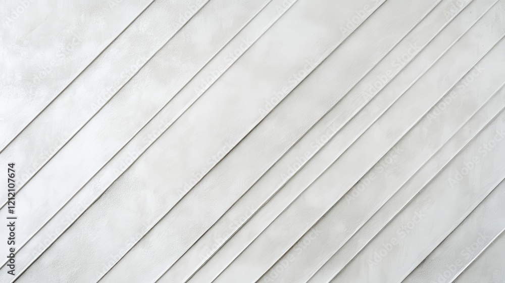 Fototapeta premium Modern diagonal dashed lines on clean white background aesthetic design graphic art minimalist style top-down view