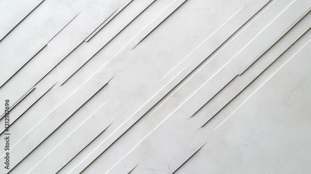Fototapeta premium Modern aesthetic background design digital art clean white with subtle gray lines minimalist style abstract viewpoint