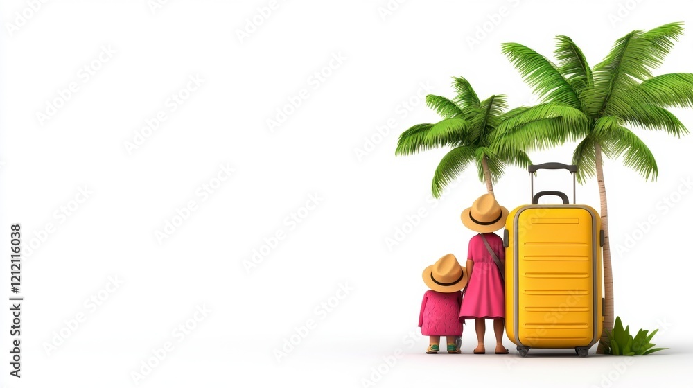 Obraz premium beach with palm trees