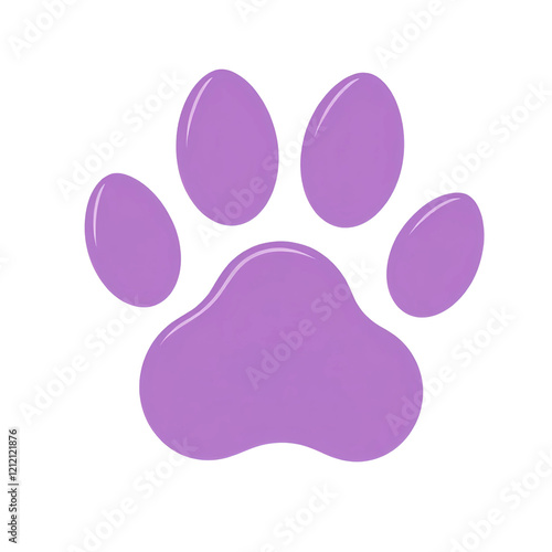 animal paw print with transparent background