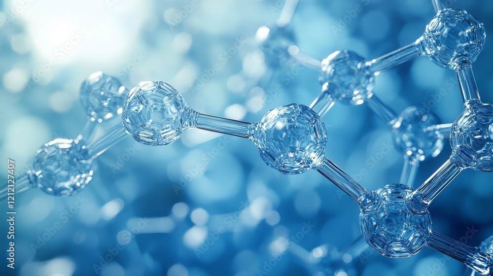 This close-up perspective presents a fascinating molecular array, emphasizing the connections between glowing spheres that evoke a modern sense of scientific exploration. This close-up perspective presents a fascinating molecular array, emphasizing the connections between glowing spheres that evoke a modern sense of scientific exploration.