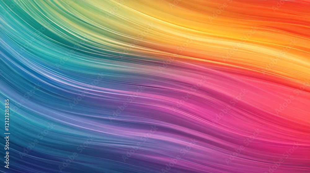 Vibrant Abstract Rainbow Waves in Motion for Creative Backgrounds Vibrant Abstract Rainbow Waves in Motion for Creative Backgrounds