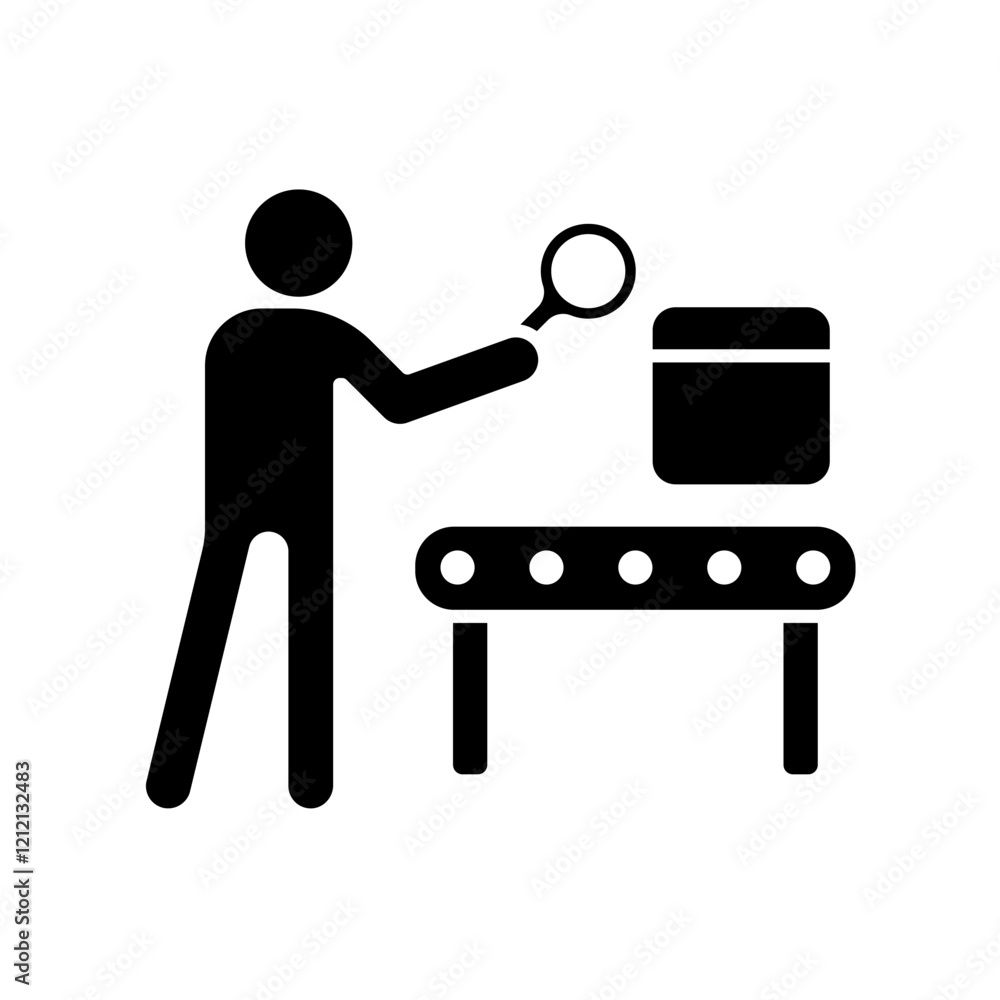 Icon a inspection, isolated against a clean background. Icon a inspection, isolated against a clean background.