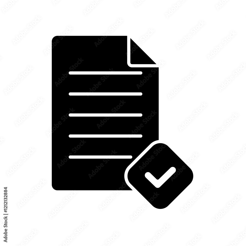 Icon a validation, isolated against a clean background. Icon a validation, isolated against a clean background.