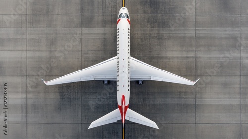 Wallpaper Mural Aerial View of a Private Jet on the Tarmac Torontodigital.ca