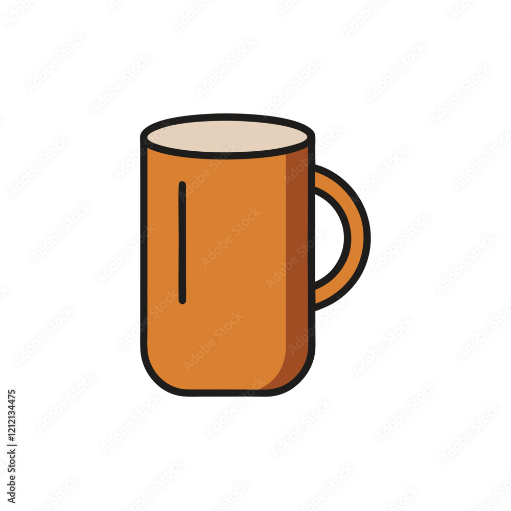 Minimalist Coffee mug icon vector illustration Minimalist Coffee mug icon vector illustration