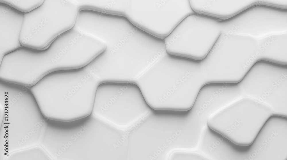 Abstract White Geometric Texture Pattern. AI Generated Abstract White Geometric Texture Pattern. AI Generated