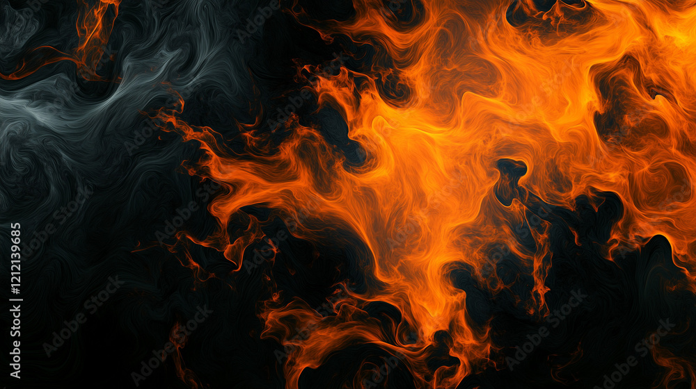 Fototapeta premium red Fire frame wallpaper