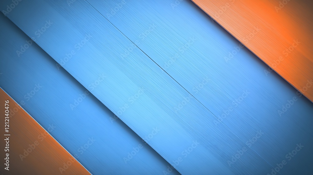 Abstract Diagonal Stripes Bold Blue Orange Texture. AI Generated Abstract Diagonal Stripes Bold Blue Orange Texture. AI Generated