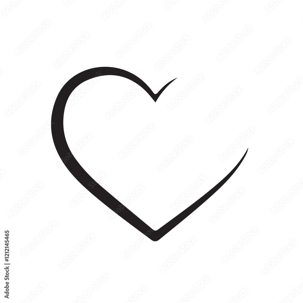 Heart symbols. abstract line heart set. valentine's day, love and romantic symbols. Love Heart icon Heart symbols. abstract line heart set. valentine's day, love and romantic symbols. Love Heart icon