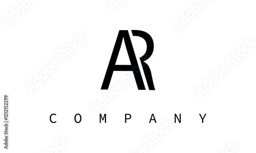 ar,ra letter logo design vector template 