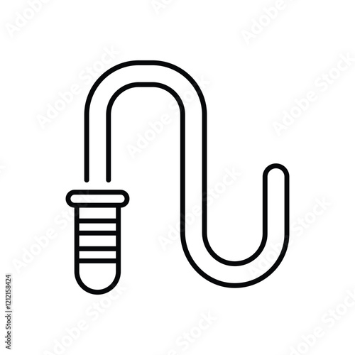 Whip Icon vector stock illustration