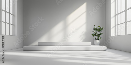 Minimalist interior design showcase modern studio photography bright environment aesthetic perspective contemporary concepts for seo impact