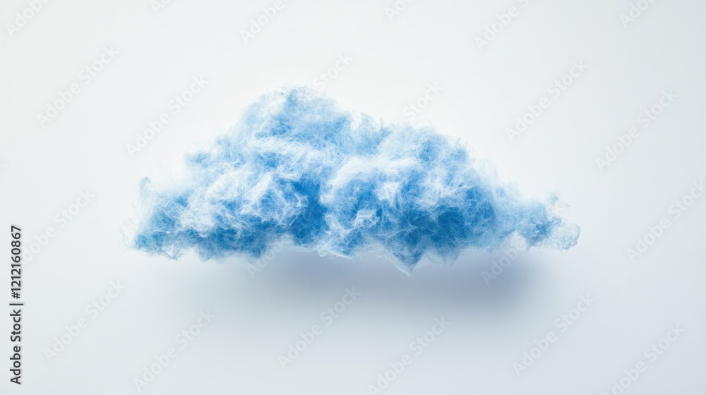 Fototapeta premium Cybersecurity solutions for seamless cross-border governance in cloud environments, on solid white background, single object