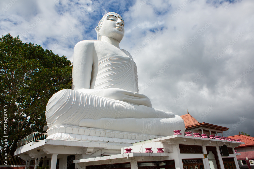 Fototapeta premium Photo of the picturesque city of Kandy in the center of the island of Sri Lanka. Travel through Asia