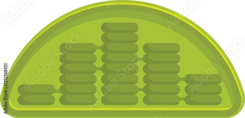 Chloroplast converting light energy into chemical energy through photosynthesis