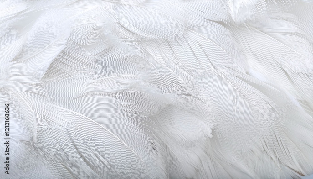 Obraz premium 白い鳥の羽