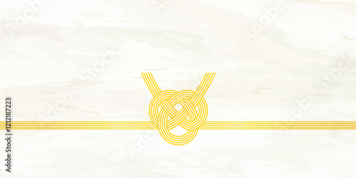 水引のベクターイラスト 熨斗　プレゼント用包装用紙背景イラスト