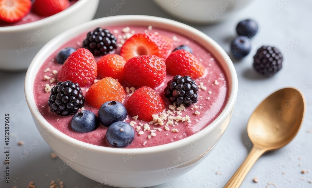 Vibrant berry smoothie bowl Vibrant berry smoothie bowl