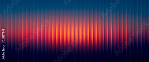 Abstract sunset inspired gradient texture with fractal glass effect and warm blending glowing tones. Serene atmosphere, tranquility sky, peaceful twilight mood aesthetic design. Vector illustration