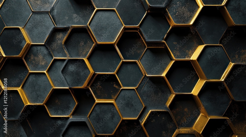 Nature-inspired hexagonal patterns mimicking honeycomb structures in modern design. Nature-inspired hexagonal patterns mimicking honeycomb structures in modern design.