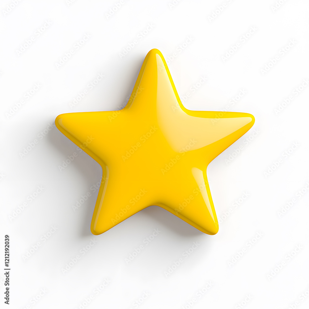 3d gold glossy yellow star icon isolated on white background 3d gold glossy yellow star icon isolated on white background
