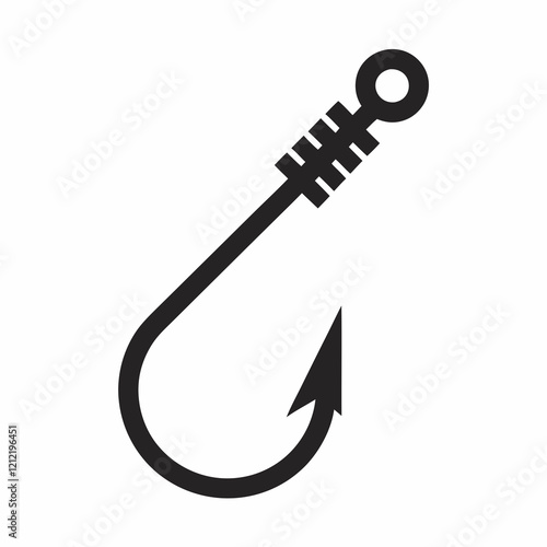 Fishing Hook Icon Vector illustration. photo