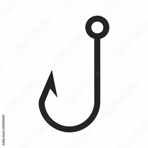 Fishing Hook Icon Vector illustration. photo