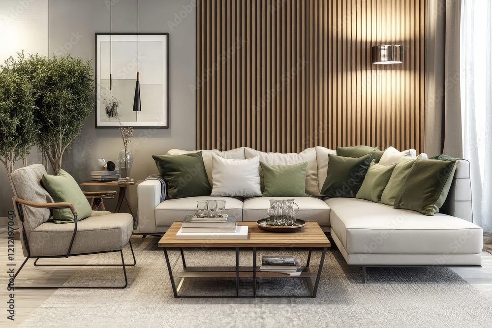A blend of sophistication and comfort in a stylish living area. A blend of sophistication and comfort in a stylish living area.