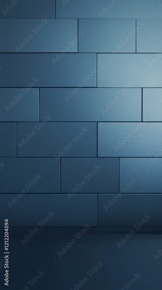 Subtle Blue Brick Wall Soft Light Background. AI Generated Subtle Blue Brick Wall Soft Light Background. AI Generated
