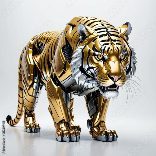 黄金の虎です。AI生成画像を利用してます。