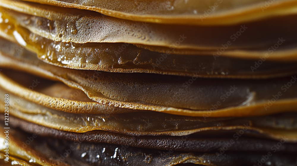 Candlemas celebration with traditional layered pancakes prepared for festivities Candlemas celebration with traditional layered pancakes prepared for festivities
