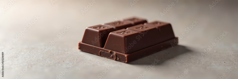 Single dark chocolate bar, smooth surface, clean background, photography, dark chocolate, brown Single dark chocolate bar, smooth surface, clean background, photography, dark chocolate, brown